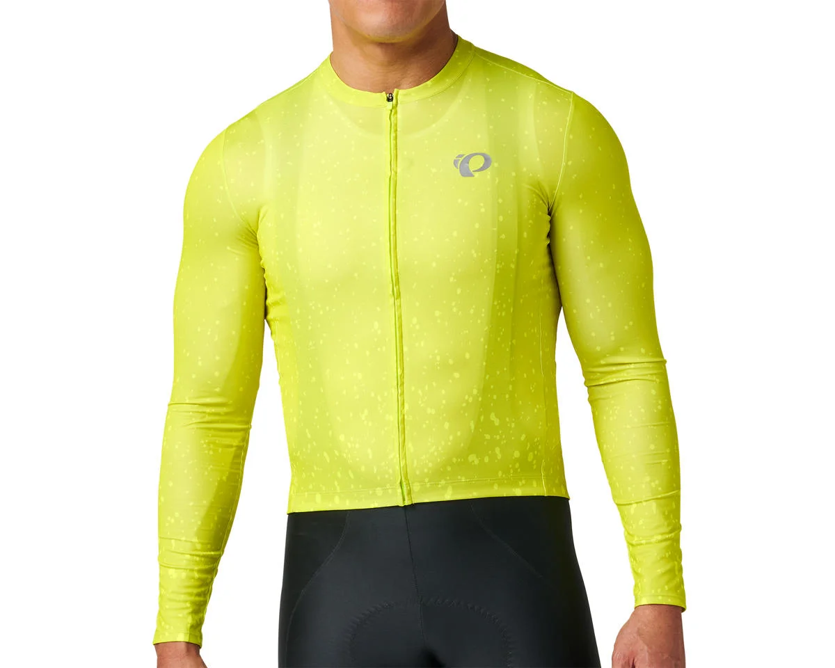 Pearl iZUMi Attack Long Sleeve Jersey (Screaming Yellow Splatera) (XL)